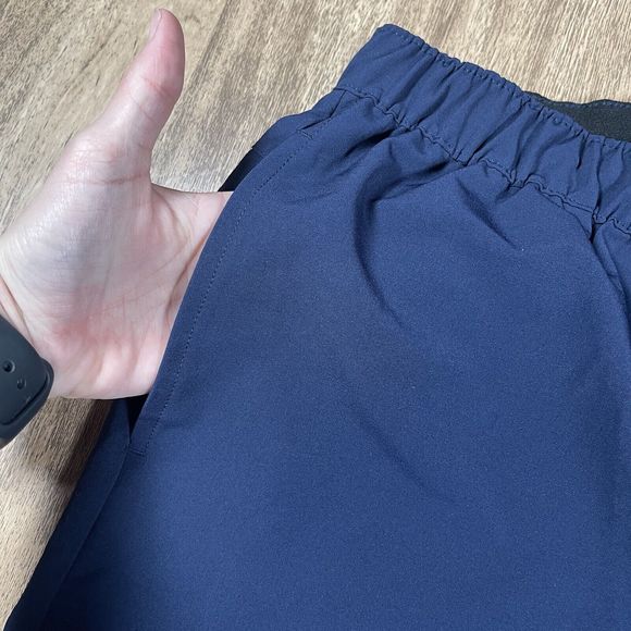 New Asics Calvary Warriors Woven Track Bottom With Pockets Men's Large Navy - Picture 9 of 16